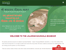 Tablet Screenshot of jalaramgauseva.org